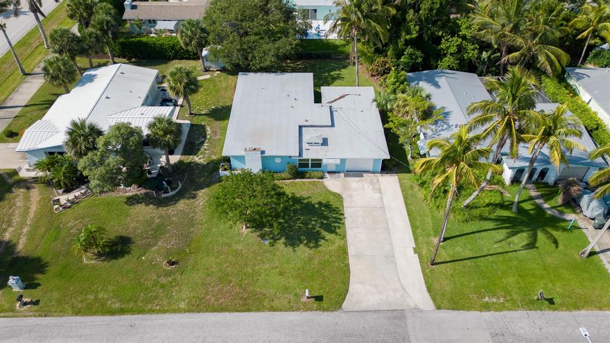 Beach House in Hutchinson Island in this highly desirable Surfside/South Beach neighborhood. This 3BD/2BA Beach House perfectly situated walking distance to Beach. New tile floors, updated kitchen and bathrooms, new appliances ,washer, dryer and water heater, new impact windows, new 2023 roof, open floor plan, freshly painted. Large backyard with Lot of space for fun activities and a storage shed included.