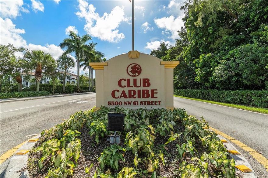 Location, Location! Enjoy this 2 bedroom 1 bath condo at Club Caribe in the heart of Coconut Creek. This well maintained gated community w/ security  and amenities such as jacuzzi, pool, playground, gym, tennis and much  Close to hospital, shopping, amazing restaurants, Coconut Creek HardRock Casino, major highways & public transportation. Location, Location! Enjoy this 2 bedroom condo at Club Caribe in the heart of Coconut Creek.