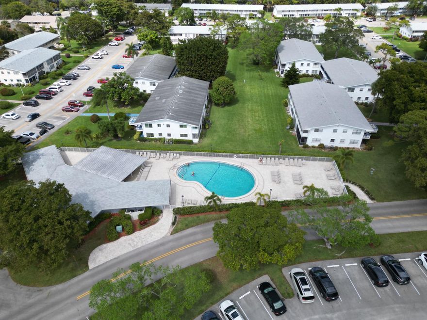 Welcome to this charming 1-bedroom, 1-bath first-floor condo located in the highly sought-after Century Village Deerfield Beach, an active 55+ community.

This move-in ready unit comes fully furnished, making it the perfect seasonal retreat or full-time Florida residence. Inside, you'll find ceramic tile flooring throughout, offering a clean, bright look that is both stylish and easy to maintain. The functional layout provides comfortable living space with plenty of natural light.

The first-floor location provides easy access with no stairs, making everyday living convenient and comfortable.

Ideally located just minutes from shopping, dining, and Deerfield Beach, WITH COURTESY BUS!