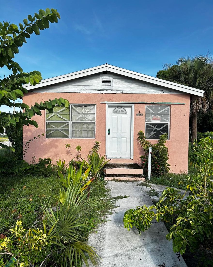 INVESTORS WELCOME!! Here is a chance to purchase a Florida Home that needs a total renovation which entitles all new flooring, kitchen, 2 bedrooms, 1 bathroom. The home has a new roof.  Put your own touch on this property and make it your own piece of paradise for a primary property or a rental property. There are many opportunities for this property. The South Jetty Beach is 3.9 miles away where you can enjoy fishing and the beach. The Navy Seal Museum and Pepper Park is 5 miles away, the new bridge will be opened in the future. The Publix Grocery Store 1.3 miles away. Make this Home your Paradise.