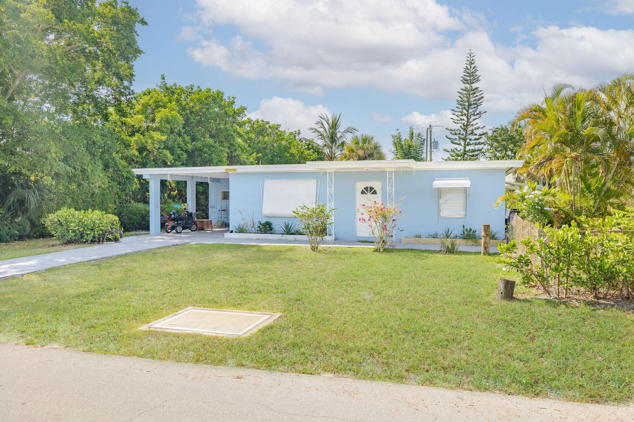 Charming 2 Bedroom CBS Home - This solid CBS construction 2 bedroom, 1 bathroom home is move-in ready with all new appliances and a brand new AC unit installed in 2025. Enjoy a great private backyard with plenty of room for a pool, perfect for entertaining or creating your own tropical oasis. Ideally located near top-rated golf courses, beautiful beaches, downtown Stuart, and convenient shopping and dining along US-1. Easy access to major roadways makes commuting a breeze. Whether you're a first-time buyer, seasonal resident, or investor, this home offers comfort, location, and future potential.