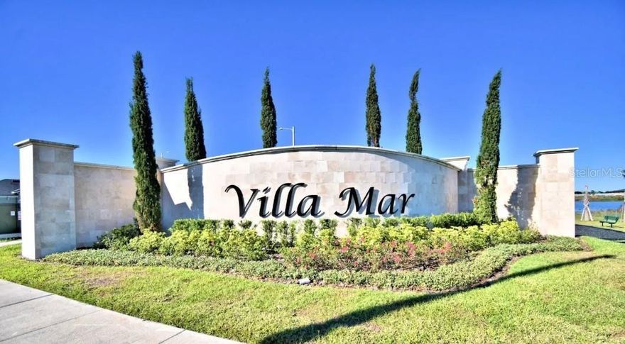 Spacious two-story home in the desirable Villamar community.  open-concept layout ideal for modern living. The kitchen offers **quartz countertops, modern appliances, refrigerator, and breakfast nook**, opening to a large great room.Upstairs includes a **primary suite with walk-in closet and en-suite bath with dual vanity and tiled shower**, three additional bedrooms, a full bath, and **second-floor laundry with washer and dryer**.  Smart-home features include **Ring Video Doorbell, smart thermostat, keyless entry, and DEAKO switches**. Villamar amenities include **resort-style pool, clubhouse, playground, dog park, walking paths, ponds, and green spaces**. Professional landscaping, covered entry porch, architectural shingles, and ** builder warranty** included.