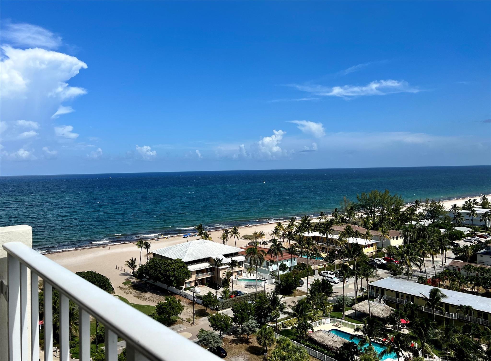 Gorgeous 2 bedroom 2 bath SW corner seasonal rental with amazing unobstructed views to the south, east and west. Open kitchen, granite counters, stainless appliances, newer contemporary furniture, one of the nicest seasonal rentals you will find. Fabulous amenities in the oceanfront recreation center including 2 pools, 2 gyms, bar, bbq grills on the beach and so much more. Lots of activities throughout the season for residents and their guests. Walk to shopping, dining, tiki bar, fishing pier and all that Pompano Beach has to offer. Rent includes cable and internet. Landlord prefers a 6 month rental. Building may be undergoing concrete restoration during lease term.