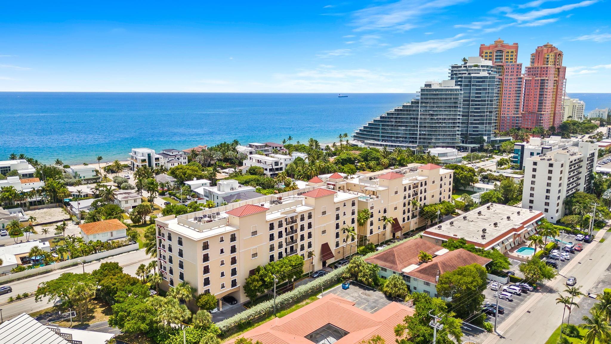 Enjoy Sunrises and Sunsets, with beautiful views of the Ocean and Intracoastal from this spacious Condo located across from the Beach and within close proximity to Restaurants, Shops and more. Features: 3 assigned Garage parking spaces are included with this Condo, 2 Balconies, Impact Windows and Sliding Doors, Rooftop Swimming Pool and Terrace, Fitness Center, gated entry, on-site Management and security. Fountains on Ocean Boulevard is a Boutique style Condo with only 61 Residences. It's a Pet friendly Building and 2 large Pets are allowed.