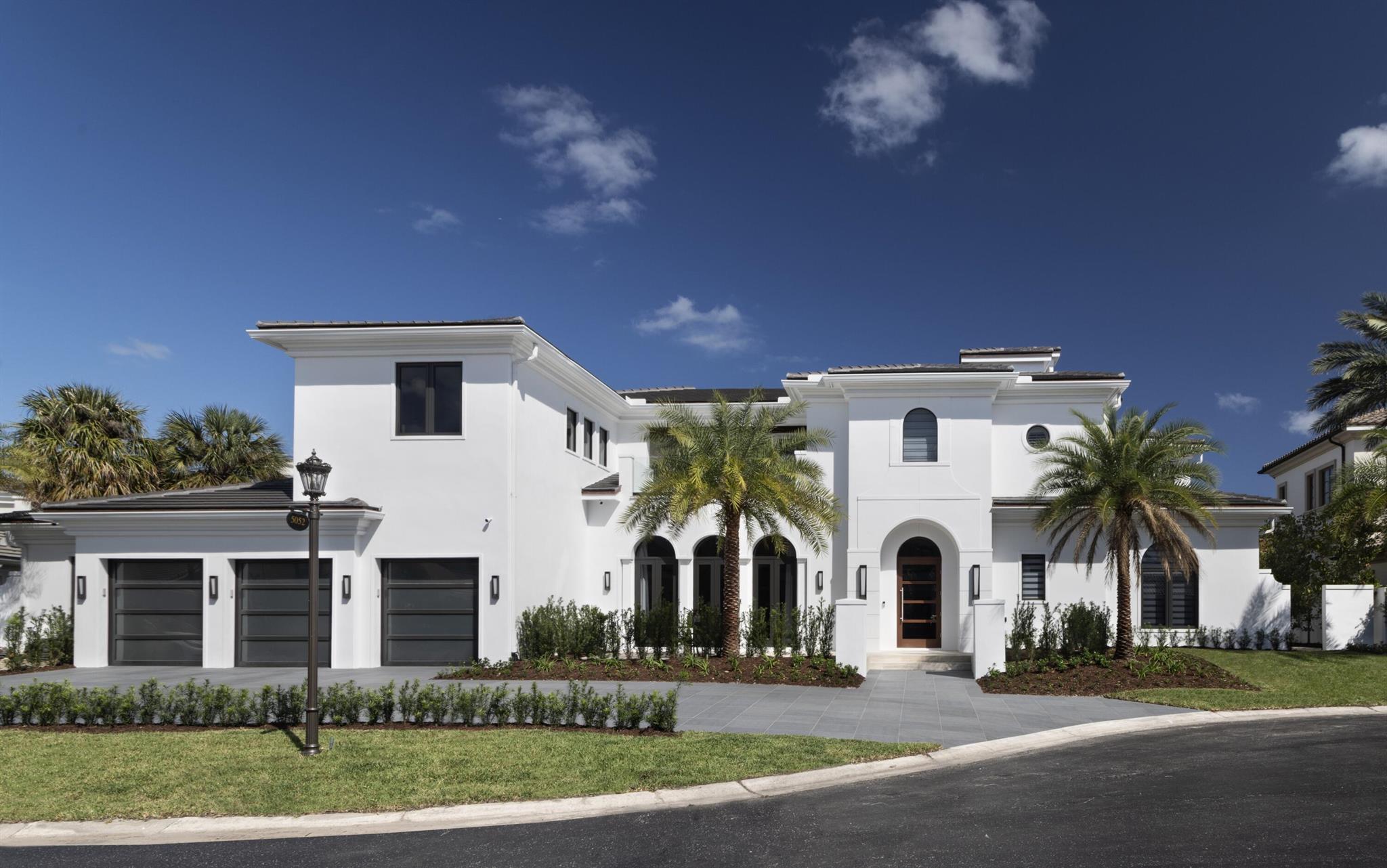 Reimagined Sanctuary deepwater estate sited on 84 +/- feet of waterfrontage just 2 properties off the Intracoastal Waterway. Impressive foyer opens to the dramatic living room and club room with water views. A VIP suite accommodates guests or family. An elegant, graceful staircase ascends to the second level with office/study and primary suite with dual baths and waterfront balcony, plus 3 additional bedroom suites and theater/media room. A separate elevator and secondary staircase provides alternative access to the second level. Other amenities included in this transitional redesigned estate include a new sleek gray flat tile roof, new Marvin impact windows, doors and glass garage doors, new porcelain driveway and walkways, as well as modern accent glass railings. Shown by appointment.