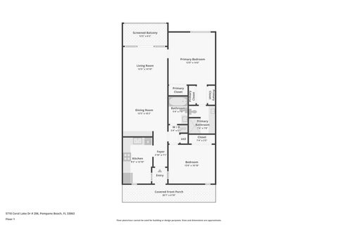 Photo of 5718 Coral Lake Drive #206, Margate, FL 33063 (MLS # B26062129)