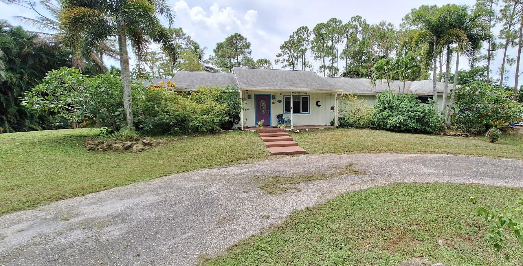 FANTASTIC UPDATED POOL HOME WITH GUEST HOUSE. MULTIGENERATIONAL, INCOME PRODUCING OR HOME OFFICE> POSSIBILITES ARE ENDLESS! ON QUIET DEAD END STREET. GOURMET KITCHEN GRANITE COUNTERS, NEW ROOF 2020, AC 2024, SEPTIC PUMP 2025,TERMITE 2025, FPL SURGE PROTECT W UNDERGROUND POWER! 2 CAR OVERSIZED GARAGE USED AS OFFICE- PARTIALLY FINISHED WALLS WITH WINDOW AC & PULL DOWN SCREEN WITH DOOR AND AUTO GARAGE DOOR OPENER. 2 LAUNDRY ROOMS-1 IN GARAGE 1 IN MAIN HOUSE,FANTASTIC POOL W ROCK WATERFALL-CONCRET POOL DECK & PATIO AREA-POOL EQUIP INCLUDED. MBR HAS PRIVATE SCREEN PORCH, BACK YARD IS FENCEDSOLD AS IS