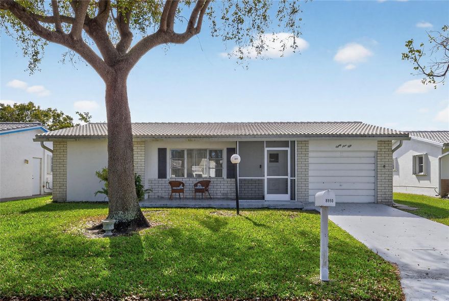 WOW!!!!!TOTALLY UPDATED AND BEAUTIFUL 3 BEDROOM 2 BATH WITH GARAGE*LOVELY KITCHEN WITH CUSTOM CABINETRY AND GRANITE COUNTERTOPS* NEW BATHROOMS* HUGE LIVING ROOM AND FAMILY ROOM* BRAND NEW FLOORING, WINDOW TREATMENTS, FANS* MOVE IN CONDITION* 3RD BEDROOM CLOSET WAS REMOVED* WILL PUT BACK IN IF NEEDED*55+ COMMUNITY* HOA COVERS ROOF MAINTENANCE AND REPLACEMENT WHEN NEEDED, HOUSE PAINTING, CABLE, INTERNET, FINESS CENTER, SAUNA, 2 POOLS, BILLIARDS, SOCIAL CLUBS AND MORE!!!