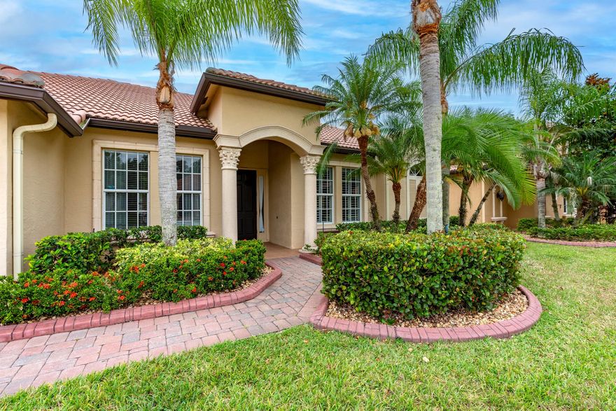 Buyers change mind on moving to Florida. You have second change on this pool home. Welcome to your dream home in St. Lucie West's exclusive gated community! This meticulously crafted 3-bedroom,2-bathroom property boast a private home office or study, perfect for remote work or quiet relaxation. Could be used as 4th bedroom. Step into luxury with custom drapery, plantation shutters, and tile floors throughout, creating an elegant ambiance. The kitchen is a chef's delight, featuring top-of-the-line stone countertops and upgraded stainless steel appliances. Outside, indulge in the ultimate relaxation with a large sports pool and built-in hot tub with new heating system for year-round enjoyment. With its prime location and upscale amenities, this home offers the epitome of Florida living.