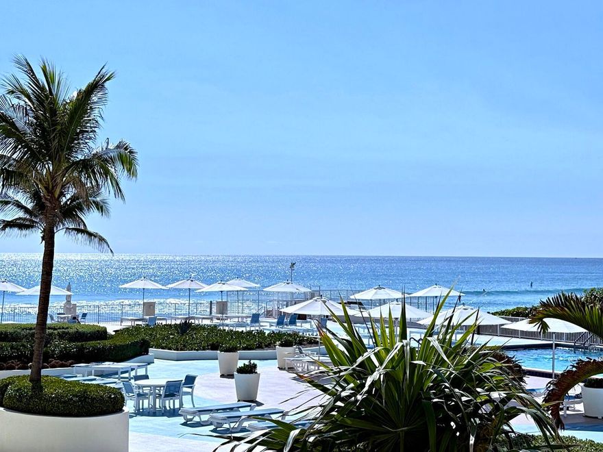 Experience the breathtaking beauty of South-East Ocean Views from the comfort of this Oceanfront condo. This full two-bedrooms, two-baths spacious apartment featuring nicely updated bathrooms, a modern kitchen, elegant tiles throughout, impact sliders, and in-unit washer & dryer. Enjoy the morning sunrises, and bask in the ample sunlight on the expansive balcony throughout the day. Barclay offers direct beach access and a wide array of amenities, including a fitness center, tennis courts, a heated pool, BBQ facilities, saunas, a business center, game rooms, a lounge, 24/7 doorman, covered parking, and convenient drive through car-wash. Water, cable, and internet are all included in the rent. Don't miss this exceptional opportunity to embrace South East Oceanfront living at its finest!