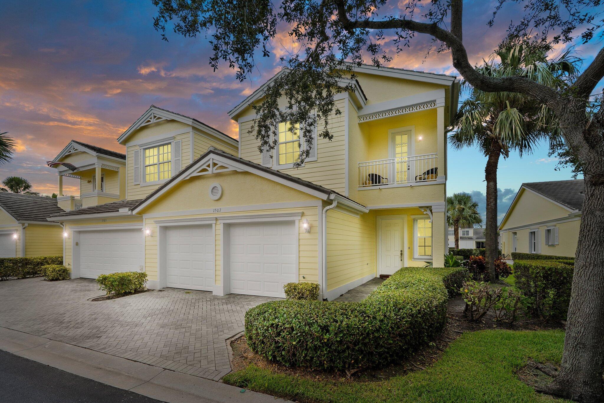 Grand expectations are fulfilled in this beautiful 3/2.5/2 Hutchinson Island Townhome. Located on pristine South Beach, gated Mariner Bay provides waterfront living with private docks available. Adjacent to world class fishing, beach access, tennis, pickleball, custom playground, boat ramp and more. Park your toys in the 2 car garage. Enjoy coming home to gorgeous open space in your Formal Living, Family, Dining areas and Kitchen; Newly completed with Quartzite Counters, which illuminate, Upgraded Stainless appliances & Island Bar. Enhanced Pond views draw you to the enclosed Patio for the perfect flow when entertaining. Jack & Jill bath join two spacious bedrooms.Primary Suite includes Sleeping quarters, Sitting area, Open balcony, plus more! 6 Months HOA included in the sale!