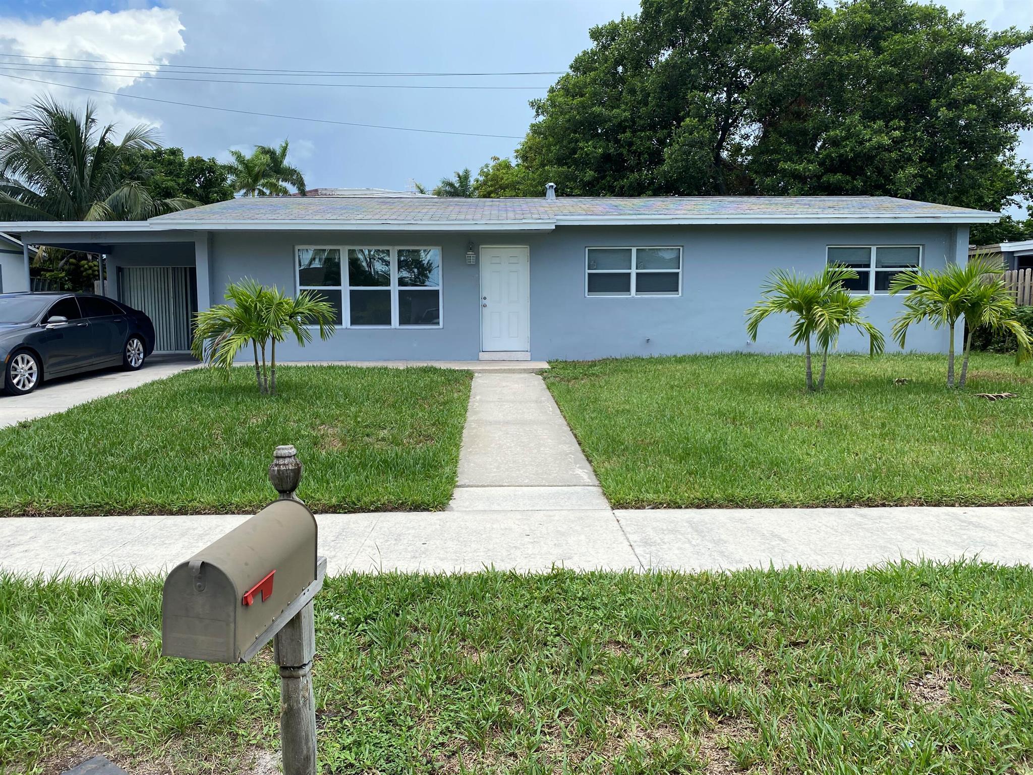 GREAT LOCATION CLOSE TO SHOPPING, I-95 & BEACH. FENCED BACKYARD HOME FEATURES 3BR, 2BA W/UTILITY ROOM, W/SLIDING GLASS DOORS TO OUTSIDE.HOME HAS TERRAZZO FLOORS THROUGHOUT THE HOUSE.There is a Mango tree in the fenced in backyard. The storage area and shed that do not go with the house. The tenant will have to pay for electric, water and gas. The owner pays for the grass to be cut.