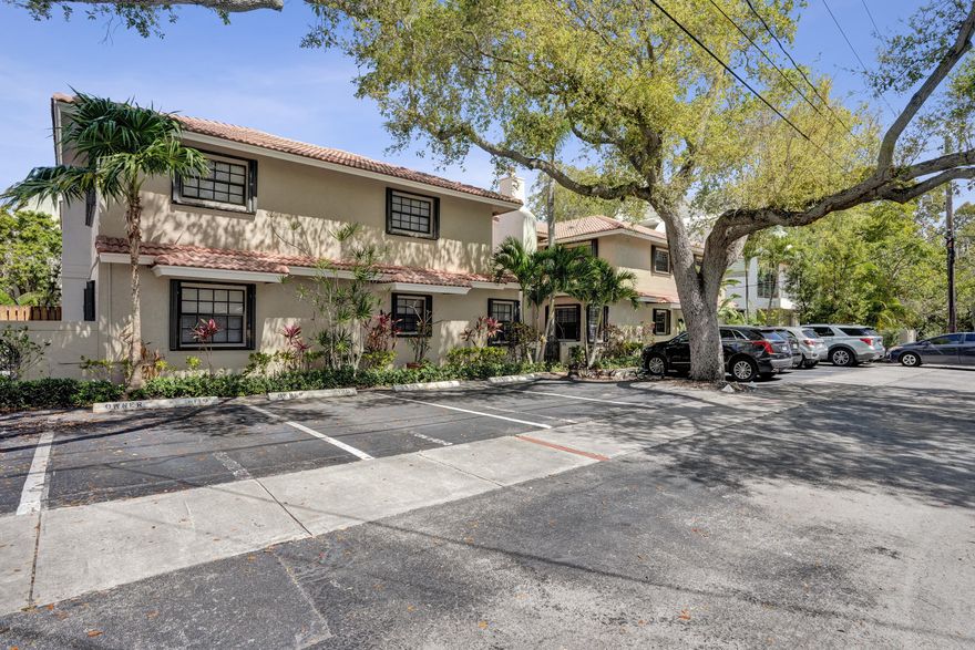 Rarely available corner townhome in sought-after Capistrano!  2-bed, 2.5-bath w/ both bedrooms featuring en-suite baths & 1/2 bath on 1st floor. Natural marble floors enhance the main living areas, while bamboo runs along the staircase & 2nd floor. Flexible front room w/ wood-burning fireplace is perfect as a home office, den or sitting area. Kitchen features granite, stainless appl, and in-unit W/D. Enjoy peace of mind w/ impact sliding glass door & acc. shutters on all windows. Freshly painted interior and refinished & sealed floors. Add. highlights incl. generous storage thru/out & oversized walk-in closet in spacious primary suite. 2-year new AC. Relax on your private screened-in back porch or enjoy your newly renovated heated pool. Pet-friendly & centrally located. A true must see!