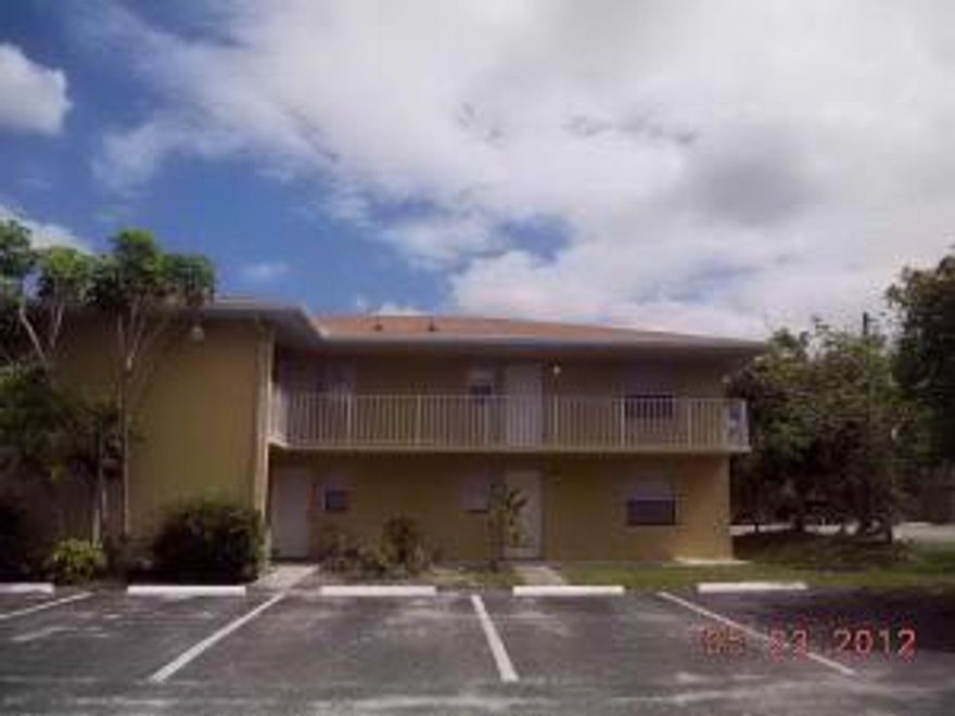 Great investment opportunity for a two bedroom two bath condo that needs TLC.  Sold as is.  New roof and development renovated in 2005.  Very convenient, central location to highway, shopping, the beaches and downtown charming Fort Pierce.  Pets allowed with restrictions.  Community pool.