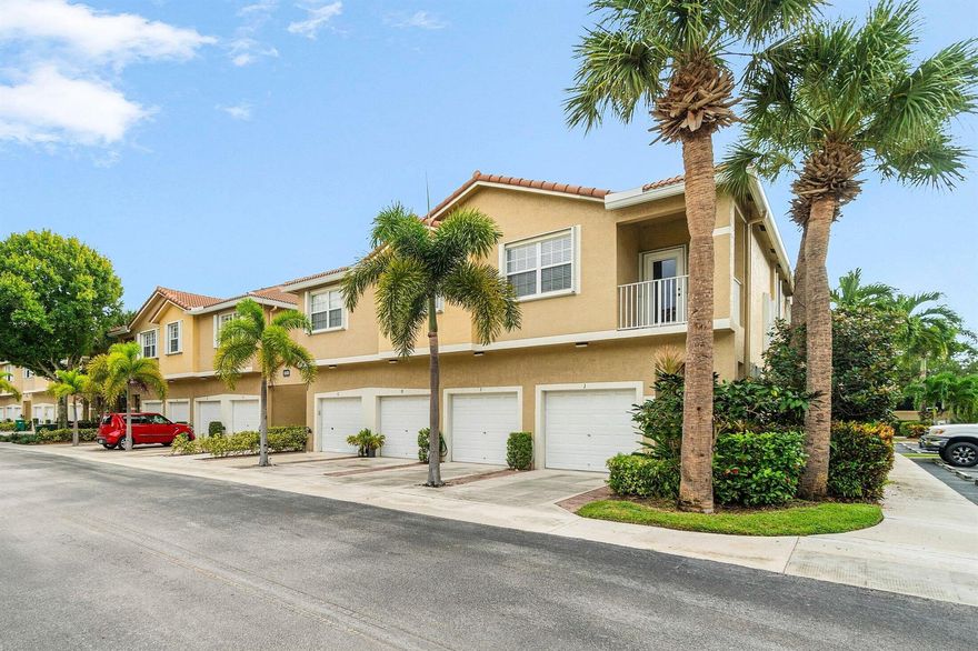 Charming 1,664 square foot townhouse residing in the heart of Tequesta. Offering three bedroom, two full baths, powder and one car garage. Finishes and noteworthy attributes; plantation shutters throughout, 2024 roof with assessment paid in full, granite kitchen countertops, wood flooring on stairs and throughout the second level, screened in patio, epoxy flooring in garage, complete impact windows and accordion shutters, ring doorbell, water heater installed in 2024 and pool view.