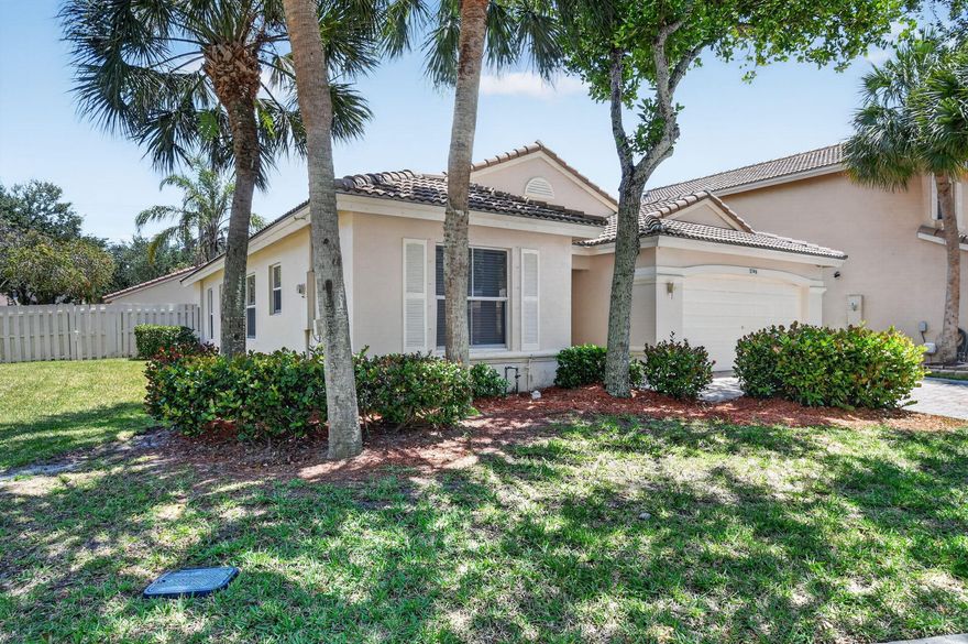 FULLY FENCED CORNER LOT! COME AND CHECK OUT THIS 3 Bedroom, 2 Bathroom home located in a gated community on a fully fenced corner lot. This home features new Quartz kitchen counter tops, SS kitchen Appliances, New washer/dryer, New luxury Vinyl flooring in bedrooms, freshly painted inside, large driveway, large master bathroom with combo shower and jacuzzi style tub, and MUCH MUCH MORE. This is one of the few one story homes in this community featuring a low HOA fee with great resort-like amenities including: 24/7 manned gate, security patrol, large community pool, tennis court, kids playground, and SO MUCH MORE. Just 5 minutes from Palm Beach International Airport, I-95, shopping, and dining; 10 minutes to downtown and the Turnpike. Zoned for top-rated schools.