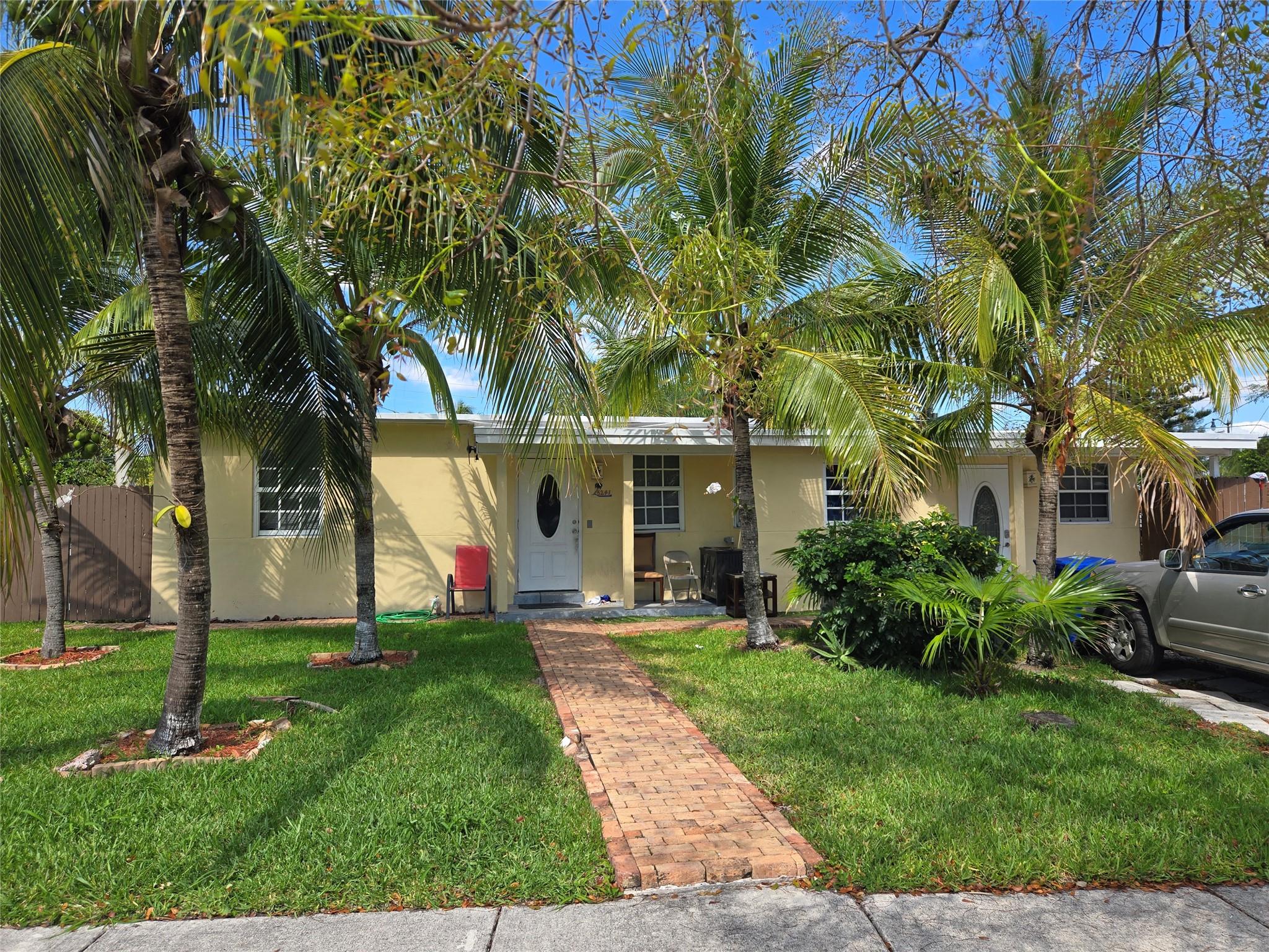 BEAUTIFUL 3 BEDROOMS, 2 BATHROOMS SINGLE FAMILY HOME, WITH PRIVATE POOL SITTING ON A LARGE FENCE BACKYARD. ALL AGES. THE PROPERTY IS IN GOOD CONDITION, READY TO MOVE IN. THE PROPERTY IS MINUTES AWAY FROM THE BEACH AND MAJOR SHOPPING CENTERS.