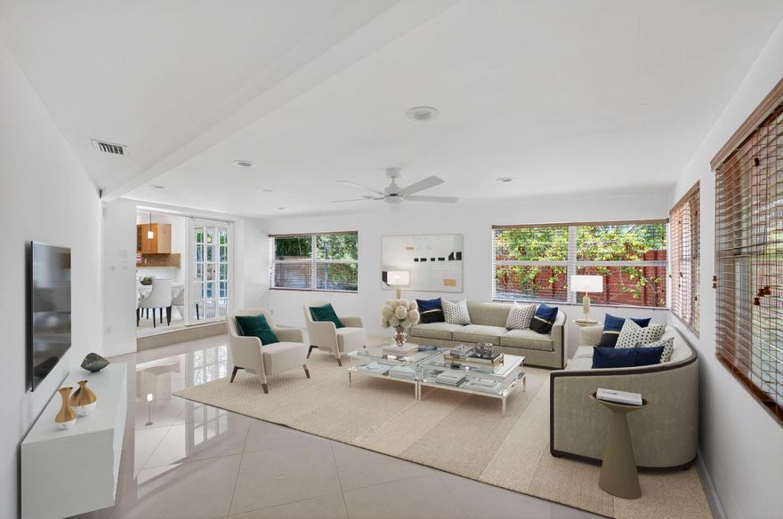 Located in the desirable Wilton Manors neighborhood, this move-in ready home has been thoughtfully updated and checks all the boxes!  The practical floor plan offers an open layout that flows seamlessly from one living space to the next, featuring 4 spacious bedrooms & 3 updated bathrooms. Recent renovation includes: interior/exterior paint, SS appliances, lighting fixtures, garage door, solar panels & much more! The backyard has multiple lounge areas, a screened-in patio, & room for a pool! Adding to the appeal is the private gate providing access to Donn Eisele Park, making the park's amenities an extension of the home. With close proximity to Wilton Drive, beaches, and Downtown!