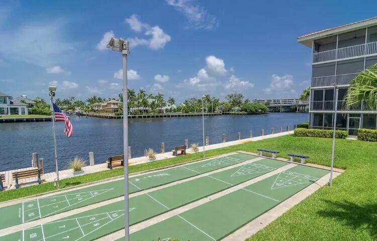 Located at Linton and South Ocean Blvd/A1A across from beautiful Delray beach! This charming 2 bed/2 full baths- 1st floor unit offers easy living, one level throughout, tile floors, updated appliances, large bedrooms, central A/C, oversized lanai with views of intracoastal and pool area, enjoy sitting on the dock and watching the beautiful boats go by or great walking or cycling views along A1A. 1 Mile to World Famous Atlantic Ave offering award winning restaurants, art gallery and shops!! 1 mile south to Boca Ratoon, Walking distance to 3 food markets and shopping -come check out this great unit! Fully Furnished -No Pets No Smoking!