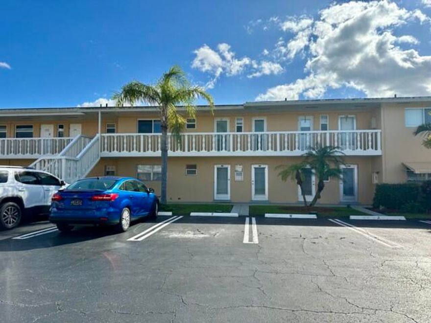 Welcome Home to Village Royale an adorable 55+ community located in central Boynton Beach. This beautiful fully furnished turn key 2/2 condo is on the 1st floor across from the community pool, clubhouse, and shuffleboard. Enjoy the full size washer & dryer inside unit. (1) assigned parking space outside unit, with first come first serve guest spaces. Village Royale offers many amenities including clubhouse, pool, fitness center, outdoor walking paths, and community social events. Only minutes from the Intracoastal waterway, beach, boat ramps, shoppes, restaurants, I95, and so much more.