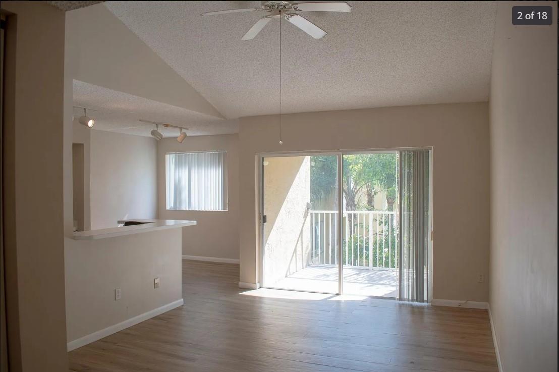 GREAT SAFE LOCATION Modern condo for rent w/ tile flooring, in unit washer and dryer, his and hers closets, make-up vanity, private balcony. The unit is a spacious 1- bedroom apartment w/ vaulted ceiling. Balcony w/ spectacular Lake view. Assigned parking spot in front of the building. This condo is located across the street from NOVA University, and is welcome for college students or families. Grocery stores and plaza is within 1 mile walking distance. The community offers tennis courts, gym and large pool. Pets are allowed. First Month, Last month and security deposit is required. Water is included in rental price. Tenant OCCUPIED APPOINTMENT ONLY