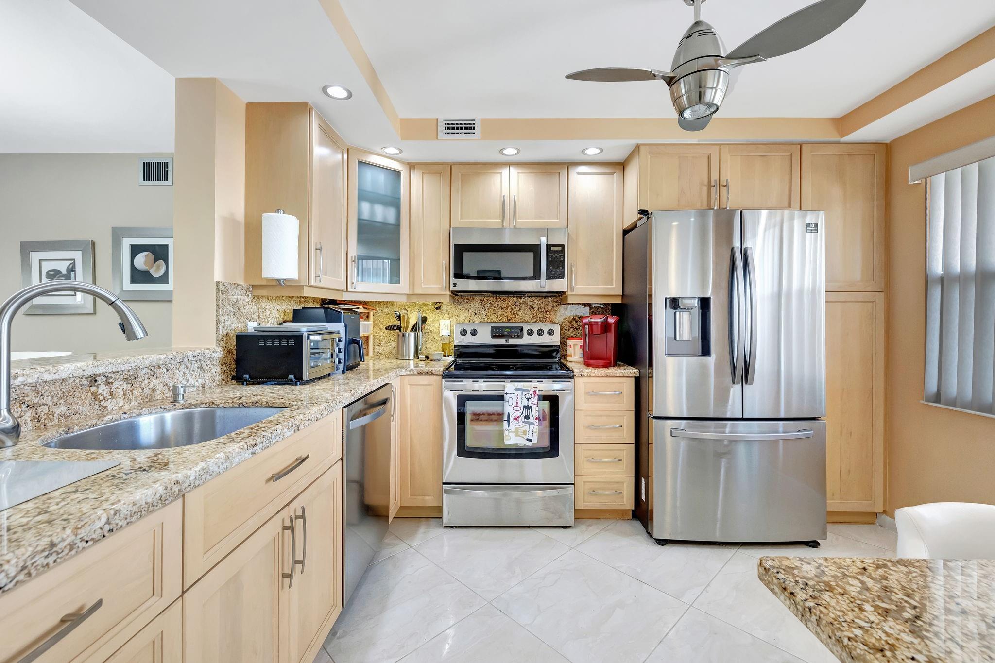 DRAMICALLY REDUCED, MOTIVATED SELLER "Welcome to Paradise!" Step into this beautifully renovated 2-bedroom, 2-bathroom home featuring a stunning open kitchen with wood cabinets, granite countertops, and newer stainless steel appliances. Enjoy elegantly remodeled bathrooms with walk-in showers, stylish flooring throughout, and a custom-built workspace in the guest bedroom. Fans in every room for additional comfort. The enclosed terrace offers breathtaking views of the sparkling lake and fountain. Complete with a washer & dryer, this home is a perfect blend of comfort and sophistication.
ASSOC REQUIRES 15% DOWN & 1 OCCUP 55+