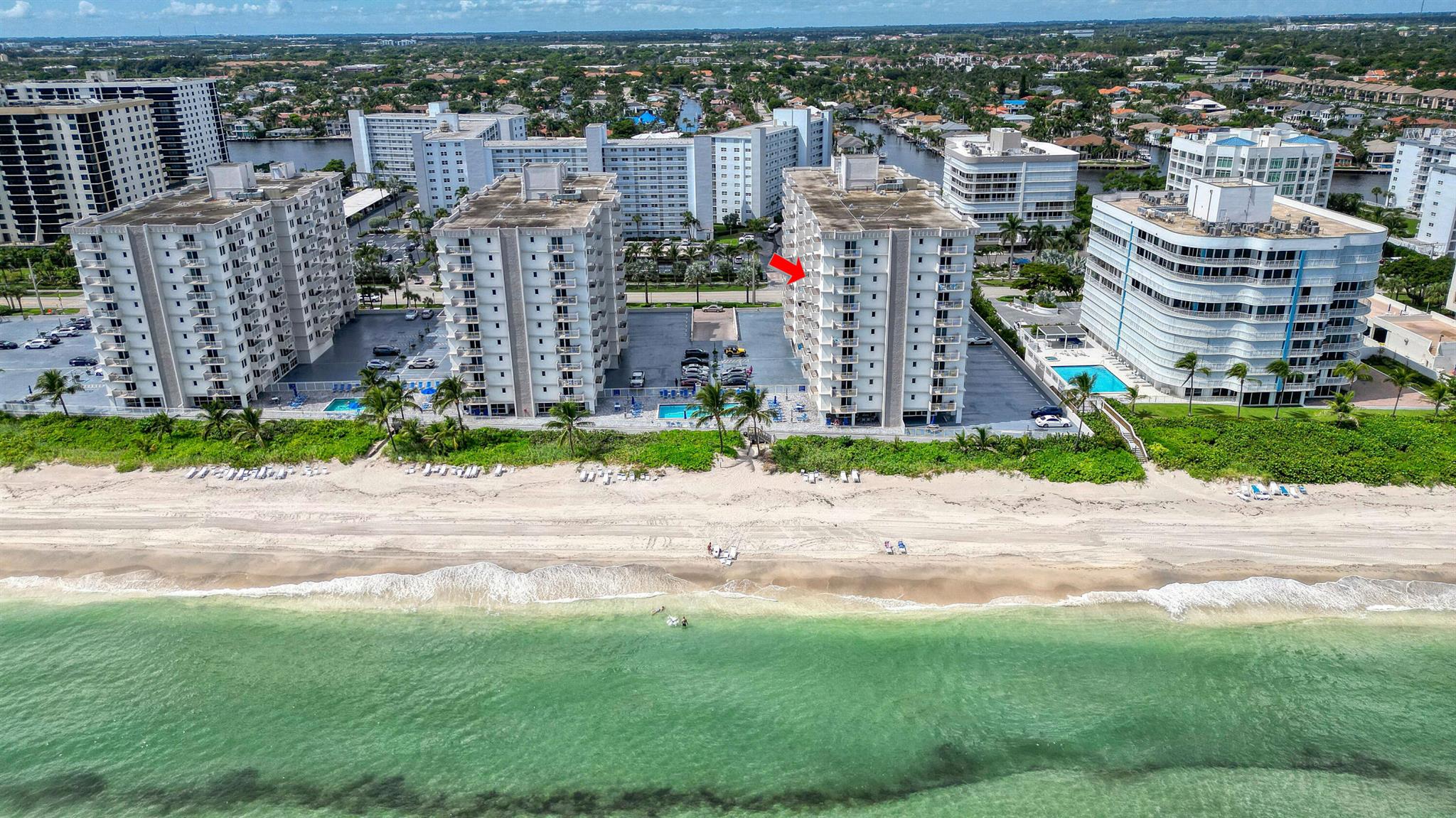 Beautiful ocean front condo with amazing views, south facing 2-bedroom, 2-ensuite bathroom split plan condo. Ambassadors is a gated oceanfront community in the exclusive town of Highland Beach, nestled between Boca Raton and Delray Beach. Private beach access, along with resort-style amenities, two heated pools, a BBQ area, game rooms, a fitness center, and social rooms all overlooking the ocean. On-site management office. Underground parking. Ask about the boat slips available. Impact windows for added security and peace of mind, this home is ideal for seasonal or year-round living. Your opportunity to own this slice of paradise in one of South Florida's most desirable beachfront communities. Schedule your private showing today!