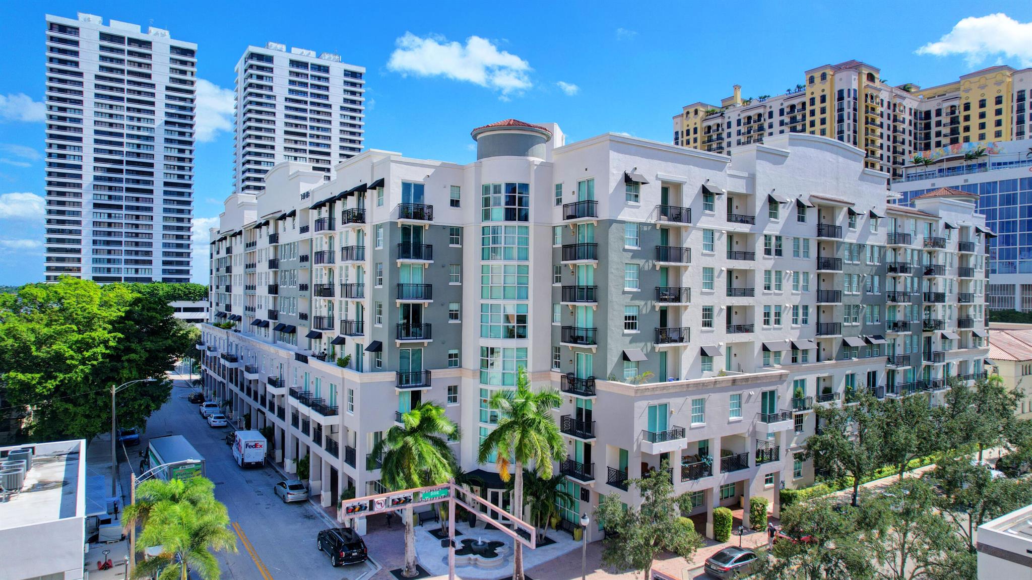 Prado condo, Great location, Walk to everything! Prime unit Amenity level on Pool Deck! Fully Turnkey Furnished. Patio Access to Pool & Amenities directly from the unit. 2BR/2BA, Laminate floors, stainless steel appliances, Washer & Dryer in unit. The Prado is located in the desirable part of downtown West Palm Beach close Cityplace, Clematis, waterfront, fine dining, shopping, entertainment and recreation. this upscale luxury building features first class amenities including a fitness center, business center, resort style pool, lush landscaping, 24 hour doorman and more!