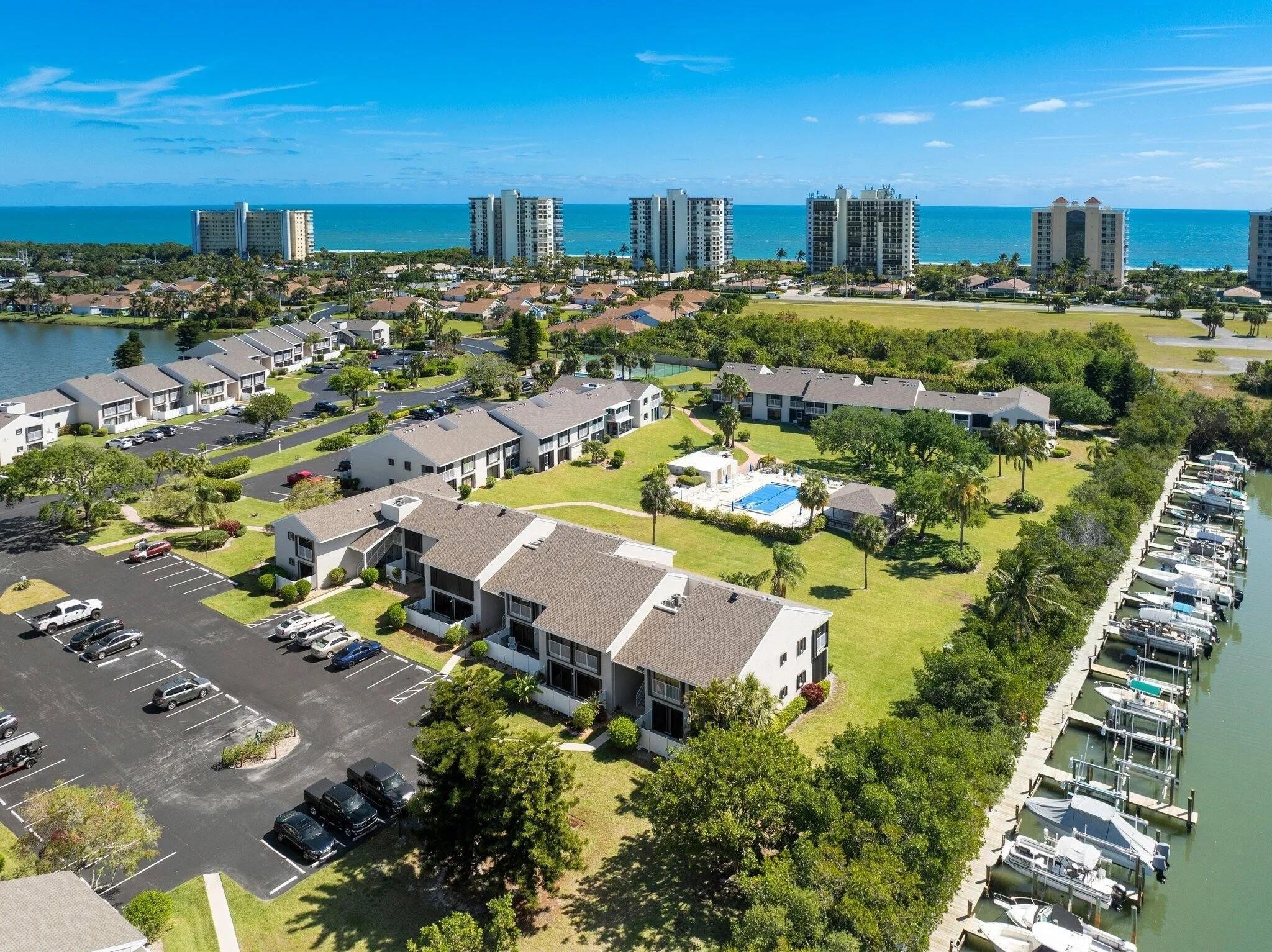 Charming 2/2 condo in the beautiful Sands Community on North Hutchinson Island. This well appointed condo comes complete with everything needed to have a comfortable stay. The master bedroom features a king size bed and walk in closet. The 2nd bedroom features a queen size bed. The spacious living area and dining area offers more than enough room to be comfortable and cozy. You can enjoy the beauty the beach has to offer with private deeded beach access or enjoy the community pool just a short walk from the front door. 2 electric scooters are also available to make your commute to the beach easier or just enjoy evening cruises. Potential for boat slip rental available.