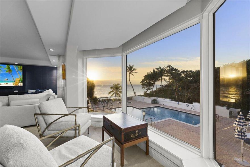 Move-in ready 2-story ''Beach House'' living inside Parker Highland awaits - with ocean and pool access right outside your door. This Ralph Lauren-designed SW corner unit offers over 4,700 total SF with 5 beds, 5 full baths + Den. Lower level has direct access to pool, BBQ and beach - no lobby or elevator needed. Enjoy ocean views from 2 wraparound balconies and 270° of natural light. Fully renovated, with high-end finishes and appliances. This Beach Home comes with 2 garage spots and A/C storage. Parker Highland has only 26 units, completely modernized, full reserves and in full compliance. It is a midrise, self-managed, pet-friendly, oceanfront building with 400' of private beach, glass balconies, impact windows, generator, high elevation, rebar construction, and its own dog park. Unit 2B/3B in Parker Highland

Unit 2B/3B - Residence Details
" Two-level southwest corner residence with interior staircase
" 5 bedrooms, 5 full bathrooms, plus den
" 4,298 SF interior living area
" Two wraparound balconies (214 SF each)
" Total area: approx. 4,725 SF
" Dual entry from both the 2nd and 3rd floors
" Lower level offers direct exterior access to pool deck and private beach
" Residence is in superior interior condition and fully move-in ready, with no interior work needed
" Two deeded garage parking spaces (one of only two residences with two)
" Private A/C storage room in garage
" Additional common storage for bicycles, kayaks, surfboards, and beach items

Parker Highland - Building Overview
" Boutique oceanfront building with only 26 residences
" Two-level residences limited to just 2 units
" Self-managed with transparent governance
" Fully reserved with completed Structural Integrity Reserve Study
" Completed 40-Year Milestone Inspection (SB 4-D compliant)
" Major building modernization completed and fully funded
" No pending or future special assessments
" Impact windows and doors throughout
" Glass balcony systems
" Rebar-reinforced concrete construction
" Full-building generator
" High natural elevation
" No neighboring high-rise buildings
" 400 feet of private deeded oceanfront

Building Improvements (Completed)
" Exterior facade restoration
" Balcony restoration and waterproofing
" Parking deck resurfacing with new flooring system
" Roof replacement
" Elevator modernization
" Fire pump and cooling tower replacement
" Generator upgrades
" Renovated lobby, reception, mailroom, and common areas
" Pool and pool deck updates

Amenities
" Doorman / concierge-attended lobby
" Resident social lounge and game room
" Fitness center
" Heated oceanfront pool and spa
" Private BBQ area
" Dedicated dog park
" Underground garage and additional parking deck
" Private deeded beach access with security and maintenance

Highland Beach
" Quiet, oceanfront town between Boca Raton and Delray Beach
" Approx. 1.1 square miles with limited development
" Average natural elevation approx. 13 feet
" Town-operated police, fire, water, and municipal services
" Approx. 30 minutes to FLL or PBI airports
" Close to Boca Raton Airport, Brightline, Mizner Park, and Atlantic Avenue