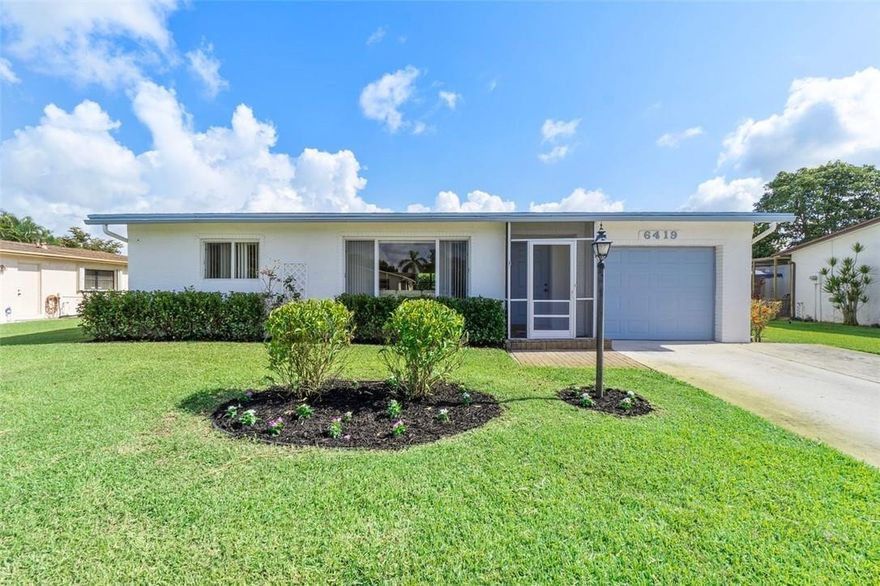This 1,900+ sq ft 3 Bedroom, 2 Bath Single Family Home is conveniently located between the Florida Turnpike and I95 in Coco Wood Lakes.  CWL is a very Active 55+ Community in the heart of Delray Beach, minutes to both East and West Delray venues. The Community boasts a relaxing temperature-controlled Pool, Spa, Gazebo, Fitness Center, Billiard Room, Library, Shuffleboard Courts, Card Room, Pickleball Courts, full-time Property Manager on site, Auditorium and year-round Entertainment Schedule .. Low HOA fee of $420 quarterly.Move-in Ready *  Hurricane Impact Windows * Single Car Garage  with double Driveway * Split Floor Plan * Huge Family Room/Office Area * Tile throughout * Newer AC * Pet Friendly Community * Great Location close to all that both East & West Delray have to offer ...
