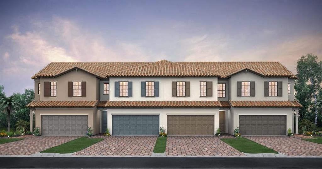 Take advantage of this rare opportunity for a quick move in home. Private location within the community, and many upgrades are included in this home. Impact resistant windows throughout, and an elegantly upgraded kitchen with a modern farmhouse twist. This home is expected to be complete in June, and is the earliest delivery townhome available in the entire neighborhood. With limited inventory, jump on this one before it's gone too!