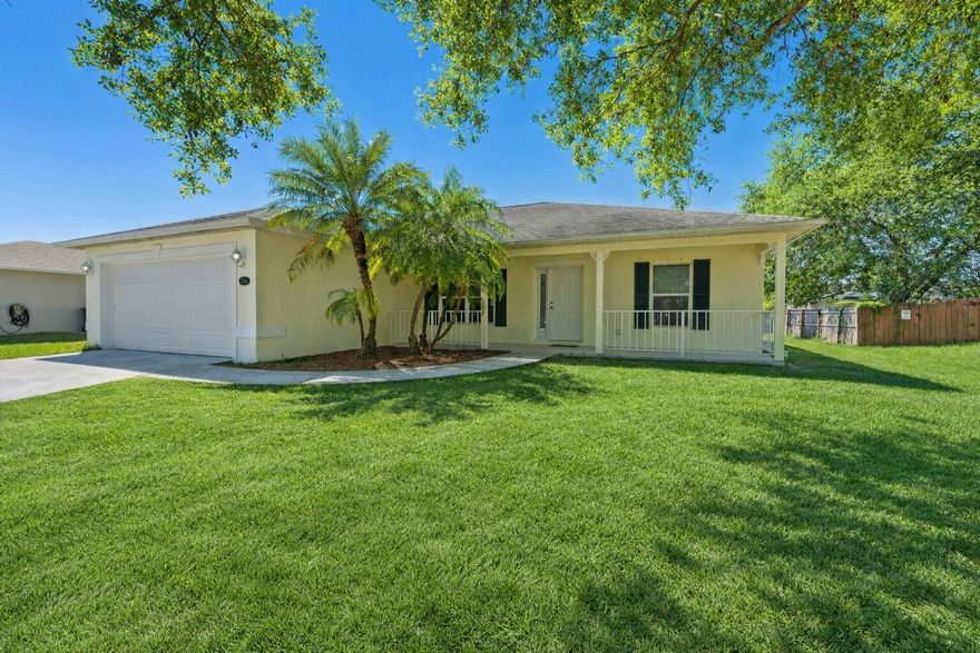 Welcome to this well-cared-for home in a fantastic location, within walking distance to Oak Hammock Elementary! Featuring a split-bedroom layout, walk-in closets, a relaxing Roman tub, plus security system and hurricane shutters for added comfort and peace of mind. Home is being sold as-is.