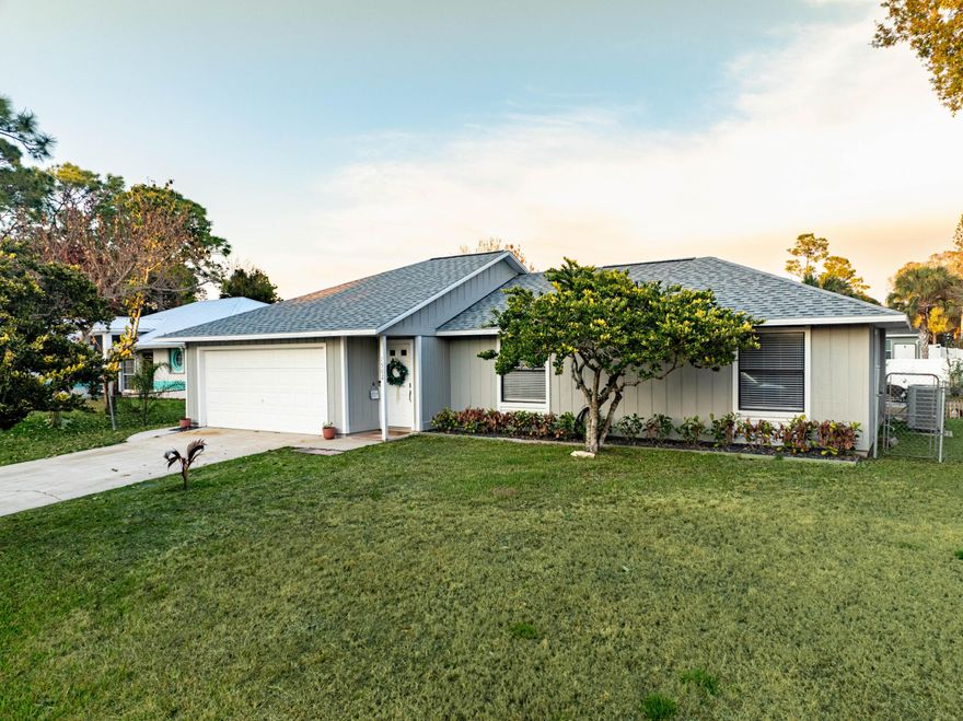 Recently remodeled in 2024, this stunning 3-bedroom, 2-bathroom home at 1562 Schooner Ln in Sebastian is completely move-in ready! Featuring a newer quartz kitchen with shaker cabinets, high-end finishes, and newer appliances, beautifully updated tile bathrooms with luxury vanities, waterproof laminate flooring throughout, fresh interior and exterior paint, modern fixtures, and upgraded landscaping, every detail has been thoughtfully completed. Enjoy peace of mind with a 2023 roof, a spacious 2-car garage, and an additional shed for extra storage. With no HOA restrictions, convenient access to I-95, shopping, dining, and just minutes from the beach, this home offers effortless Florida living — you won't need to lift a finger to start enjoying your Florida dream.