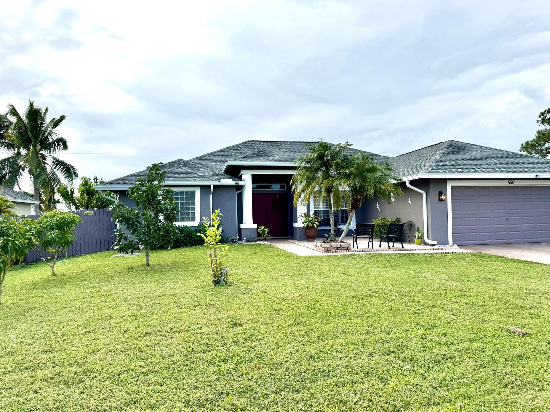 :Beautiful house for sale 4/2/2 completely renovated with an open floor plan featuring a formal living room, dining room, breakfast area, family room, and kitchen. The bedrooms are spacious. The house has tile flooring, the kitchen has granite countertops, and the house is painted inside and out, with gutters, a fence, and a patio with a closed porch. Additionally, the house has fruit trees (mango, avocado, etc.). New roof, new a/c, new water heater