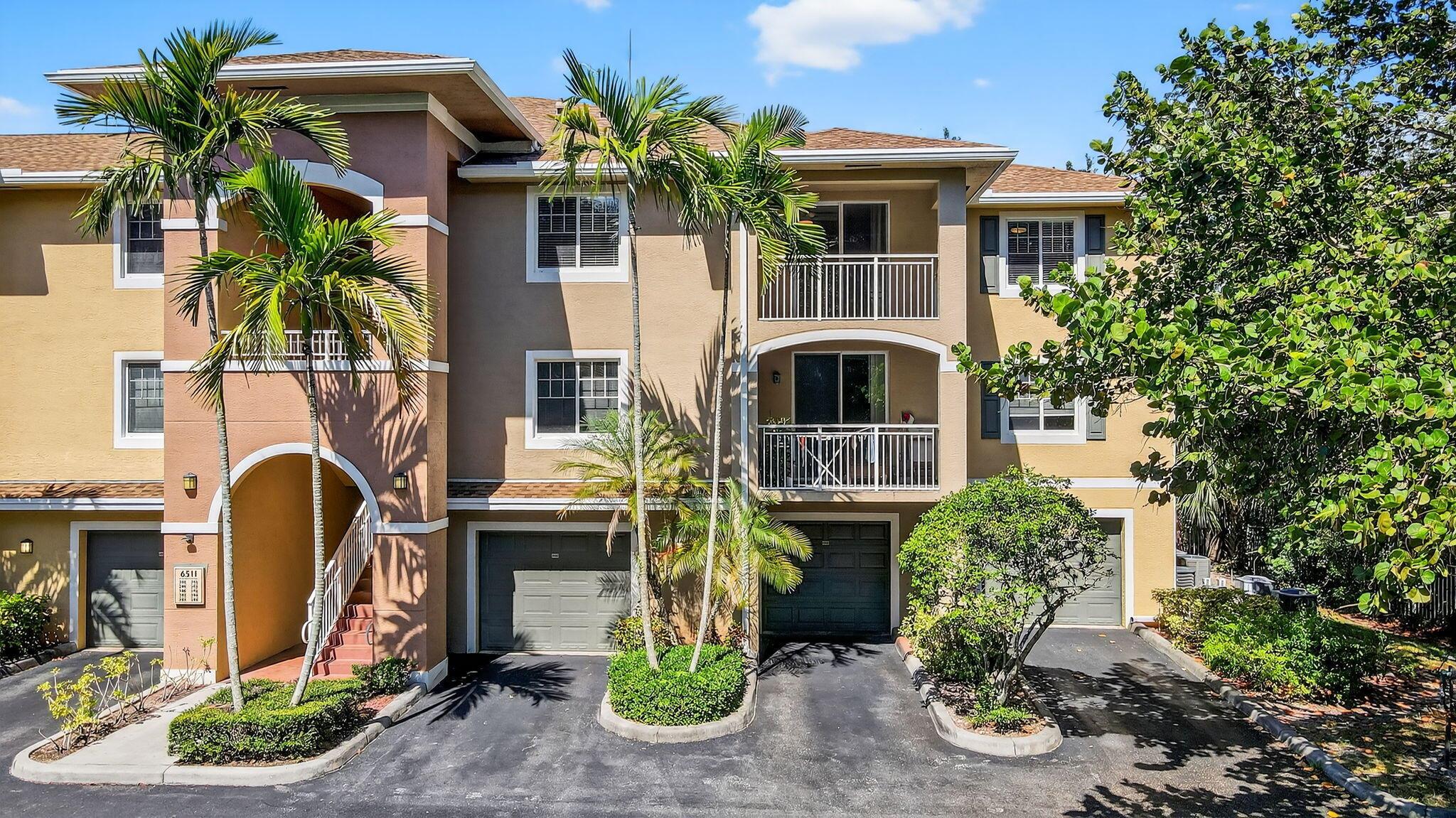 Welcome to Emerald Dunes! This bright and spacious 2- bedrooms and 2- bathrooms condo is conveniently located in gated West Palm Beach community. The Kitchen features granite countertops and stainless steel appliances, separate dining area and designated laundry room. The seamless flow of tile and laminate wood flooring throughout. The primary bedroom boasts a walk in closet and bathroom with separate shower and bath tub. Private balcony, two assigned parking spaces. Resort style amenities include two pools, tennis courts, a fitness clubhouse. Conveniently located close to Turnpike and all shopping.