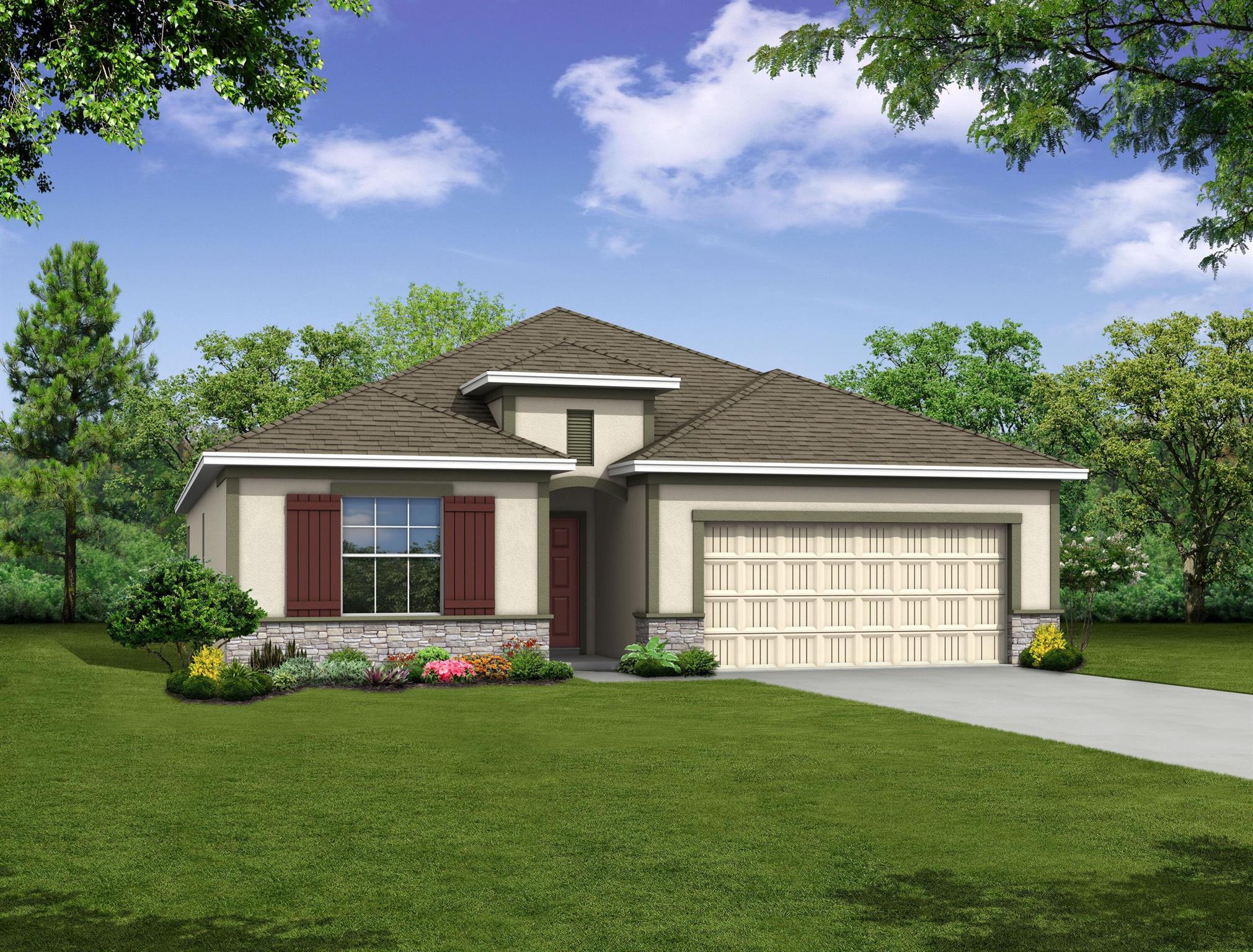 Brand new builder owned 4/2 spec home with estimated completion date of June 2023. Model Sale Leaseback Opportunity - Pls see agent. CBS construction with full builder warranties. Terrific planfeaturing stone accented front elevation, large great room, gourmet kitchen appliances, solid surface tops in kitchen, extensive ceramic tile flooring, refrigerator / washer / dryer, lanai and much, much more