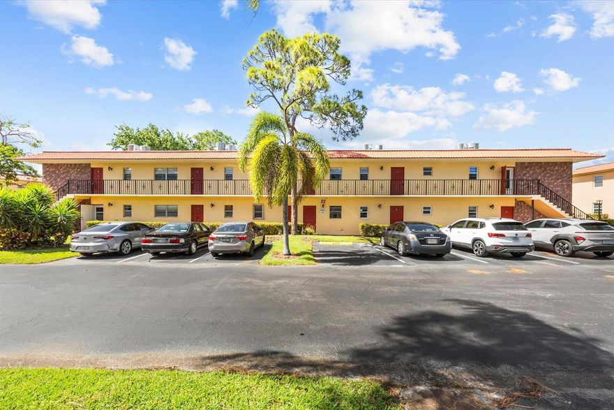 Discover Monterey Yacht & Country Club, a social 55+ community located in beautiful Stuart, Florida. This immaculate ground floor condo is located on the golf course with beautiful full golf views at the 9th hole. Updated kitchen with stainless steel French door refrigerator, dishwasher, & smooth top range. All newer impact glass doors & windows. Large, screened patio with storage room. Updated baths & spacious bedroom. Beautiful community pool & clubhouse with UNLIMITED GOLF included, as well as basic cable, internet, hot water, sewer, & the use of 2 clubhouses. Community offers heated pool, billiards, workshop, bocce, library & fitness center at the main clubhouse. The St. Lucie River clubhouse site includes 2 fishing piers & a boat ramp, as well as storage for your kayak or canoe.  Conveniently located only 5 mins. to Downtown Stuart shops, restaurants, & only 15 mins. to the beaches. Laundry right next door. Must own 3 yrs before leasing.