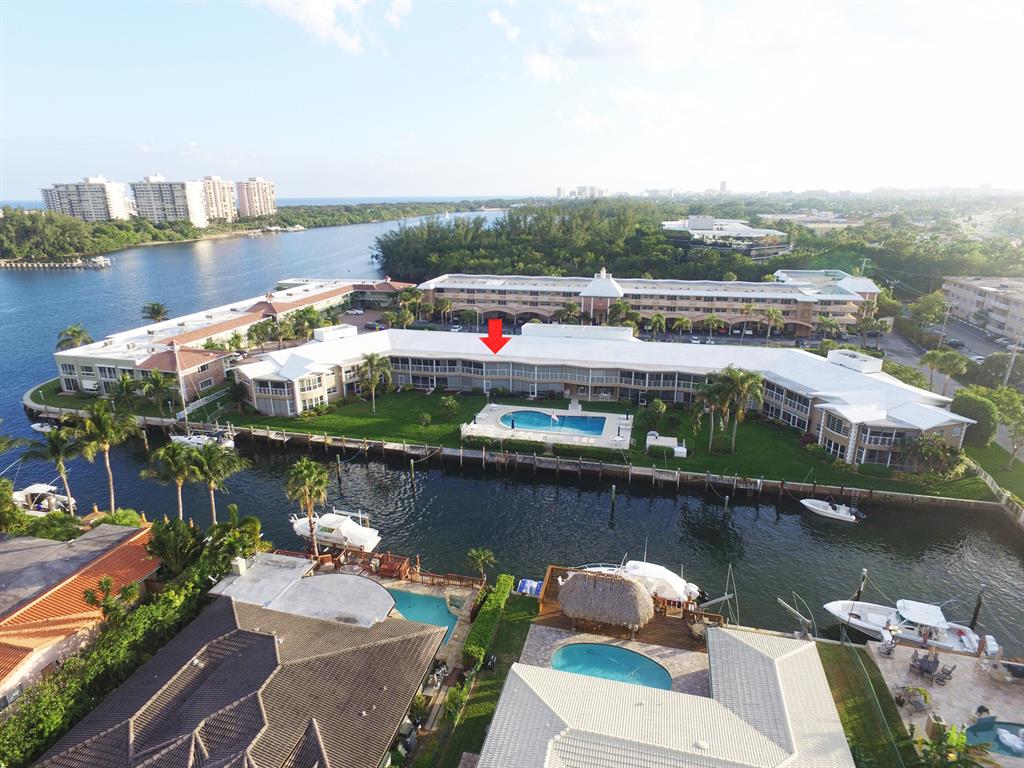 MAKE AN OFFER! BRING YOUR BOAT! up to 30 Feet - This Unit has its own Dock, or Just Come to live in this Large 2 Bedroom 2 Bath Ground Floor Condo that is the tropical paradise you have been looking for. As soon as you walk in you will be amazed how big and open the space is. This home has incredible views overlooking well manicured gardens, pool and canal towards the Intracoastal Waterway. Harbour Terrace Condo has Undergone an Extensive Renovation- New Roof, Pool,Extensive Concrete Repairs, etc. and All Assessments have been PAID. Centrally located to everything Boca Raton has to offer.