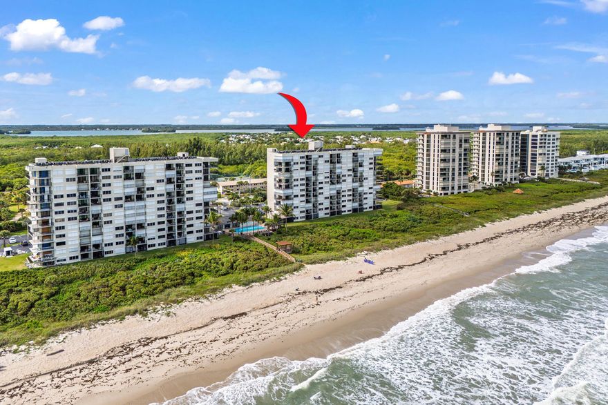 Escape to your own slice of paradise in this stunning 10th floor oceanfront condo that exemplify coastal living .Wake up each morning to breathtaking panoramic ocean views and impressive sunrise and sunsets. The beautiful updated 2 bedroom 2 bath features new vinyl planking throughout, creating a seamless flow from room to room. The modern kitchen showcases stainless steel appliances and eye- catching mosaic backslash that adds charm . Both Bathrooms have been thoughtfully renovated with elegant glass vessel basins and gorgeous tiled showers. The Gated community offers an impressive array of amenities . Take a dip in the heated pool, active Clubroom, Tennis and pickleball courts. Private beach access to sand and beautiful ocean  Also set up for an  investment property , turn key and ready
