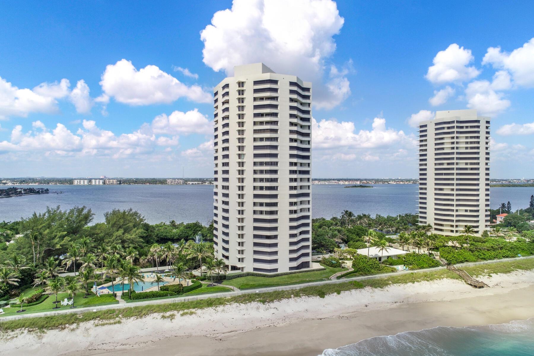 Completely remodeled condo at Seawiinds.  Light, bright, and impeccably maintained.   Highly sought after three bedroom has direct ocean views with views of the beach from south to north.   Building has completed the Structural Integrity requirements for the State of Florida in addition to the Milestone Inspection.  Beautiful tile floors will complement your furniture.  Amenities are exceptional with. two pools, 900' of beachfront, saunas, Jacuzzis, tennis, and pickleball.  Garage parking and ensuite laundry.  Enjoy the best 14 acres on Singer Island!