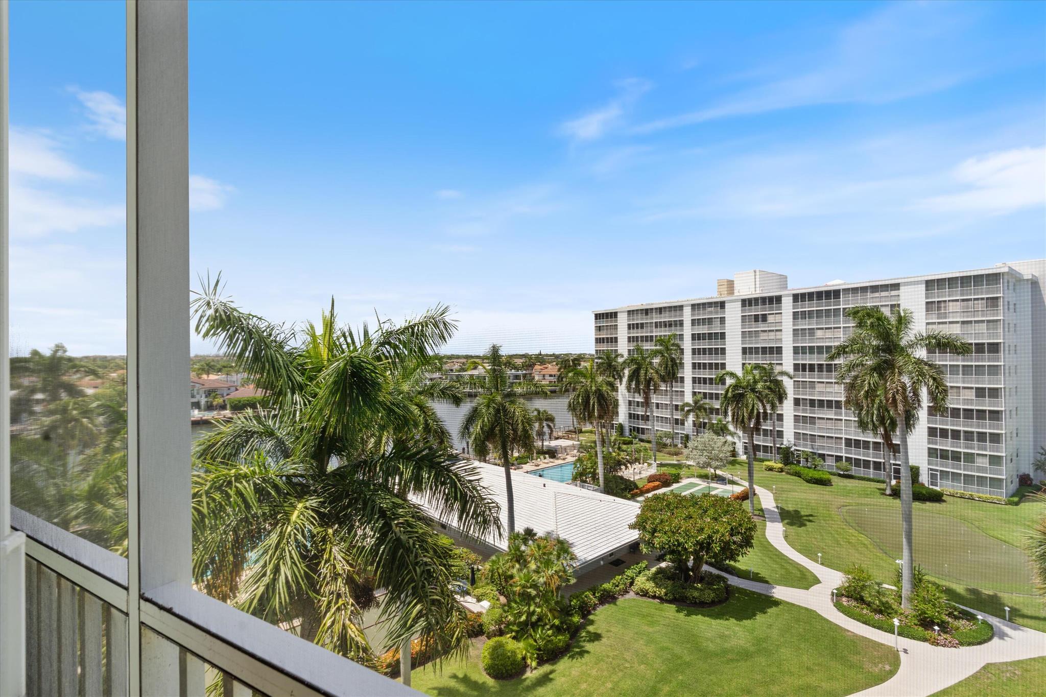 **Now is the time to own your piece of paradise in Highland Beach!** All assessments have been *paid in full*--just move in and enjoy.Welcome to **Seagate of Highland Beach**, a highly desirable 55+ Intracoastal community ideally nestled between the world-class shopping, dining, and entertainment of **Boca Raton** and **Delray Beach**.This beautifully maintained and updated **1-bedroom, 1.5-bath condo** offers:✨ Tranquil Intracoastal water views✨ A spacious open floor plan filled with natural light✨ Private balcony to enjoy coastal breezes and breathtaking sunsetsWhether you're seeking a **year-round residence** or a **sun-filled seasonal retreat**, this