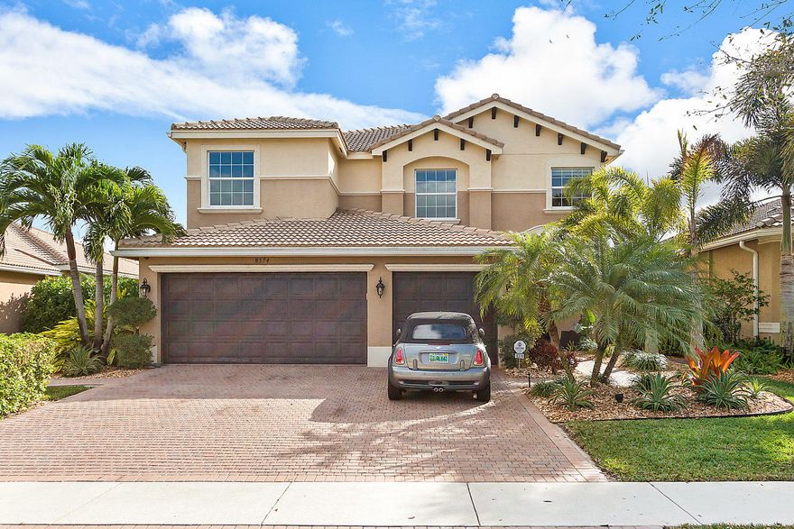 STUNNING 6 BEDROOM + LOFT WITH CUSTOM POOL & SPA OVERLOOKING THE BEST WATER VIEWS IN CANYON SPRINGS. THERE'S ACCORDION SHUTTERS ON MOST 2ND FLOOR WINDOWS. THE GORGEOUS KITCHEN INCLUDES SS APPLIANCES WITH DOUBLE OVEN. IN ADDITION THERE'S 42'' WOOD CABINETS WITH CROWN MOLDING & GRANITE COUNTERS WITH FULL BACKSPLASH. OUT BACK IN YOUR TROPICAL OASIS YOU NOTICE TRAVERTINE PAVERS LEADING TO THE HEATED SALT POOL & SPA WITH FOUNTAINS. THE CUSTOM PRIVACY LANDSCAPING WITH UPLIGHTING + AN OVERSIZED YARD WITH FENCED EASEMENT OVERLOOKING THE LONG LAKE VIEWS ARE SIMPLY SPECTACULAR! UPSTAIRS THERE'S A LARGE LOFT THAT'S BEEN CONVERTED INTO A MEDIA ROOM WITH CUSTOM MOVIE SCREEN. THERE'S HARDWOOD FLOORS ON THE STEPS, HALLWAYS, & IN THE MASTER SUITE. THE MASTER HAS A VERANDA OVERLOOKING THE PROPERTY & LAKE. ONE OF THE MASTER CLOSETS HAS BEEN BUILT OUT. THE LUXURIOUS MASTER BATH HAS WOOD CABINETS WITH MARBLE COUNTERS & FULL BACKSPLASH. THE HOME INCLUDES A FULL GUEST SUITE ON THE 1ST FLOOR.  THERE ARE 4 LARGE GUESTROOMS UPSTAIRS & 2 HAVE EN SUITE BATHS. CANYON SPRINGS IS A 24 HOUR GUARD GATED COMMUNITY WITH A STATE OF THE ART CLUBHOUSE ALL WITHIN WALKING DISTANCE TO SCHOOLS & SHOPPING!