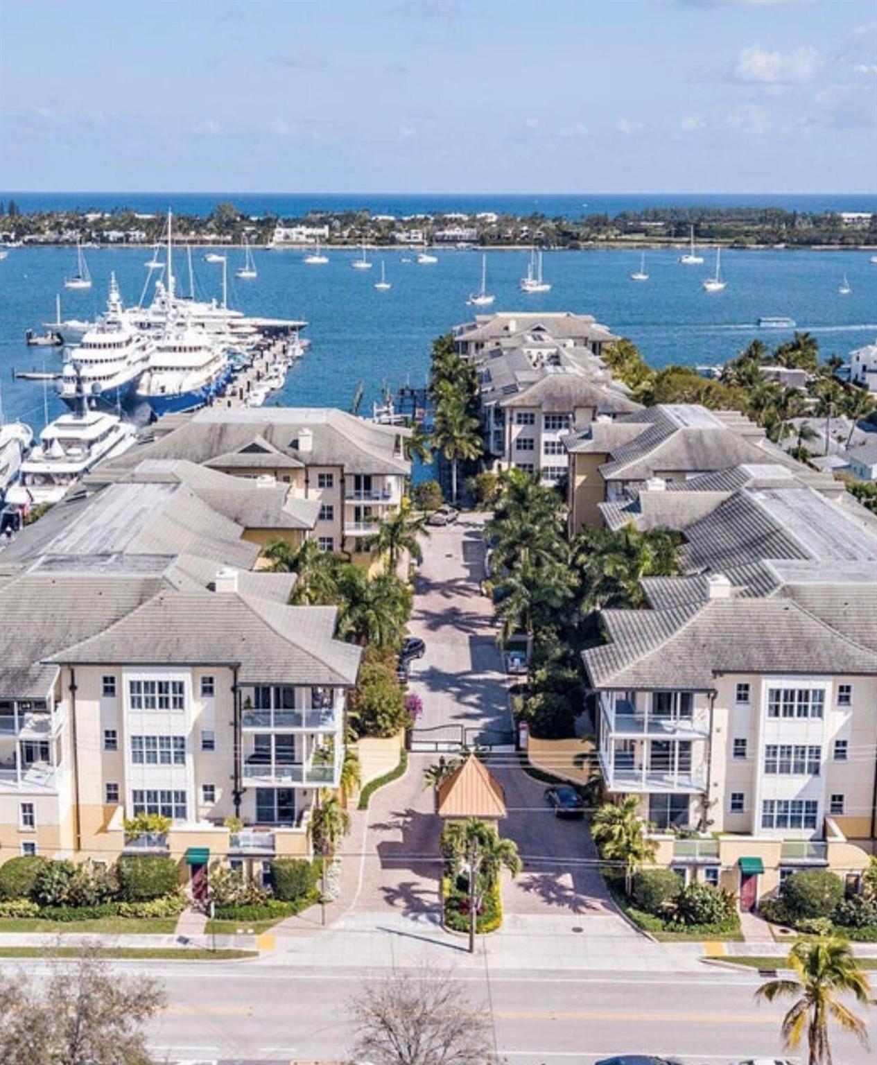This large spacious 1-bedroom condo with open floor plan, high ceilings, washer/dryer and private access with elevator from the covered garage. Enjoy this manned & gated pet friendly community, with community pool and nearby gym where you can relax while enjoying panaromic views of the intracoastal and Yachts docked at the Rybovich marina. Centrally located to North Palm Beach, Downtown West Palm Beach and Northwood Village. A prime location booming with growth and activity. Located minutes away from downtown West Palm Beach, airport, shops and beaches.