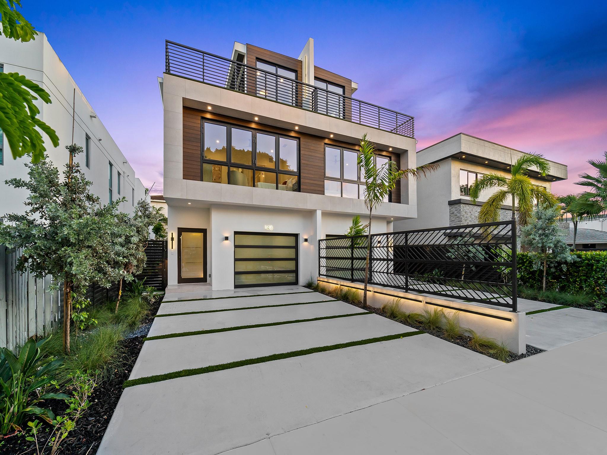 LUXURY redefined in this NEW CONSTRUCTION city home. Every curated detail will exceed today's lifestyle with unparalleled custom design accents. The culinary kitchen features a large center island, butler's pantry, Subzero & Wolf appliances, gas cook top & wine refrigeration. The 1st flr. open concept living area flows out to the private backyard w/decking, turf, a summer kitchen & 4 person spa. The primary suite boasts a spa inspired bathrm, Toto Neorest toilet, steam shower, soaking tub & custom walk-in closet. 2 guest bedrms, bathrm, & Laundry complete the 2nd flr. The 3rd flr. offers a flex rm, office, wet bar, 1/2 bath & oversized roof top terr. Glass elevator to all 3 flrs, home generator & parking for 5 vehicles. Mins to restaurants, shopping, parks & the beach. Sq Ft from Architect
