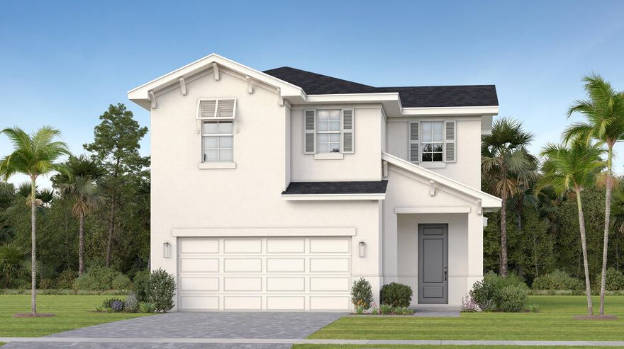 This new two-story home is a modern take on a classic design. The foyer leads to an open floorplan among the kitchen, dining room and living room in a breezy layout that prioritizes functionality, along with an attached patio to offer outdoor moments. Throughout the home is a sprawling upstairs loft made for entertainment and a total of three bedrooms, including the tranquil owner's suite with a full-sized bathroom.

Prices, dimensions and features may vary and are subject to change. Photos are for illustrative purposes only.