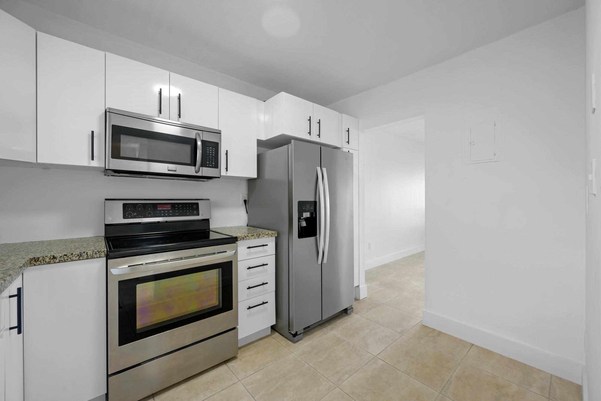 Welcome to Paradise. All ages. Spacious 2/2 apt located in east Pembroke Pines. The unit is remodeled featuring a modern kitchen and updated bathrooms. The oversized living room opens up to a patio with a view of the pool area. Main bedroom also has direct access to the balcony. Reserved parking spot under the building and ample guest parking.