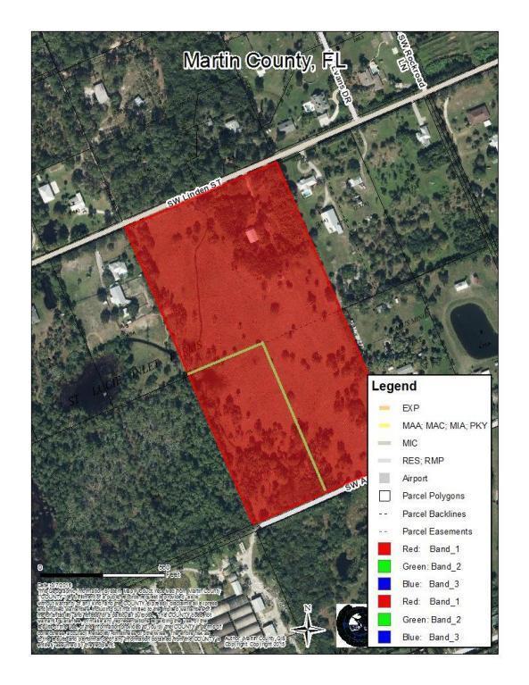 5 acre open land located in the highly sought after area of St. Lucie Inlet Farms in western Martin County. This five acre buildable lot is scattered in the front section with trees and cleared in the back .This property has never been built on and has always been pasture land. The property will be split from original 20 acres at closing. The seller is highly motivated and will consider any and all reasonable offers. Please contact agent