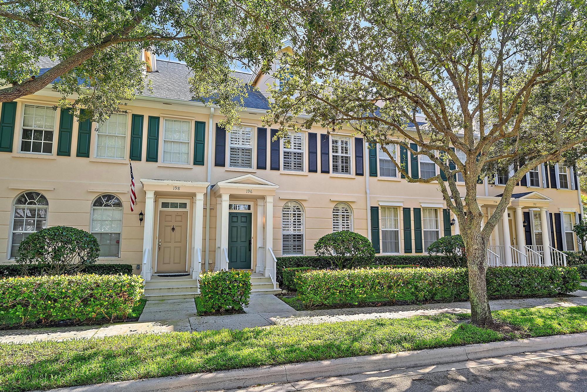 Modern and beautifully updated, this townhome is nestled in the highly sought-after community of New Haven at Abacoa. From the moment you step inside, you are greeted by a warm and inviting atmosphere, highlighted by new luxury vinyl flooring that flows seamlessly throughout the home and complemented by stylish modern finishes. The living area features custom built-in shelving and plantation shutters, blending charm with functionality. With three spacious bedrooms, two and a half baths, and nearly 1,800 square feet of comfortable living space, this townhome combines style, convenience, and practicality. Freshly painted and complete with a brand-new washer and dryer, it is move-in ready and thoughtfully updated for today's lifestyle.