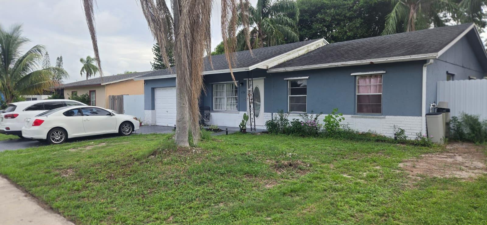 MOTIVED SELLER! Spacious and comfortable single-family home featuring a huge fenced backyard perfect for entertaining or relaxing outdoors, hurricane shutters. It offers 3 bedrooms 2 bathrooms, plus a garage that has been partially converted into an office space, which can easily be removed if desired. The home is in excellent condition and move in ready with major updates including, roof, A/C unit, and water heater ere all replaced in 2020. A wide driveway that provides plenty parking space. NO HOA ideal as a primary residence or grate investment opportunity!